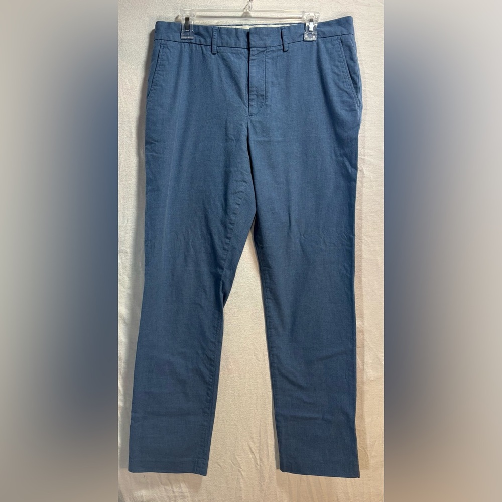 J. by J. Crew Tapered Baby Blue Cotton Pants 34/34